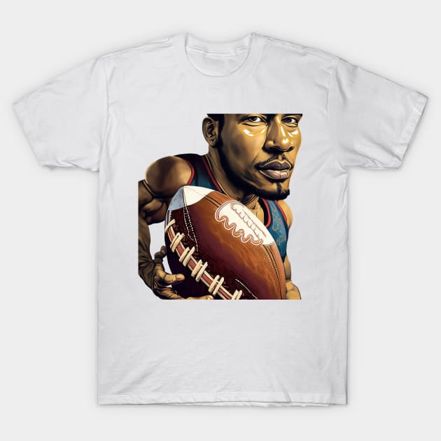 American Gridiron Football Player T-Shirt by ArtShare